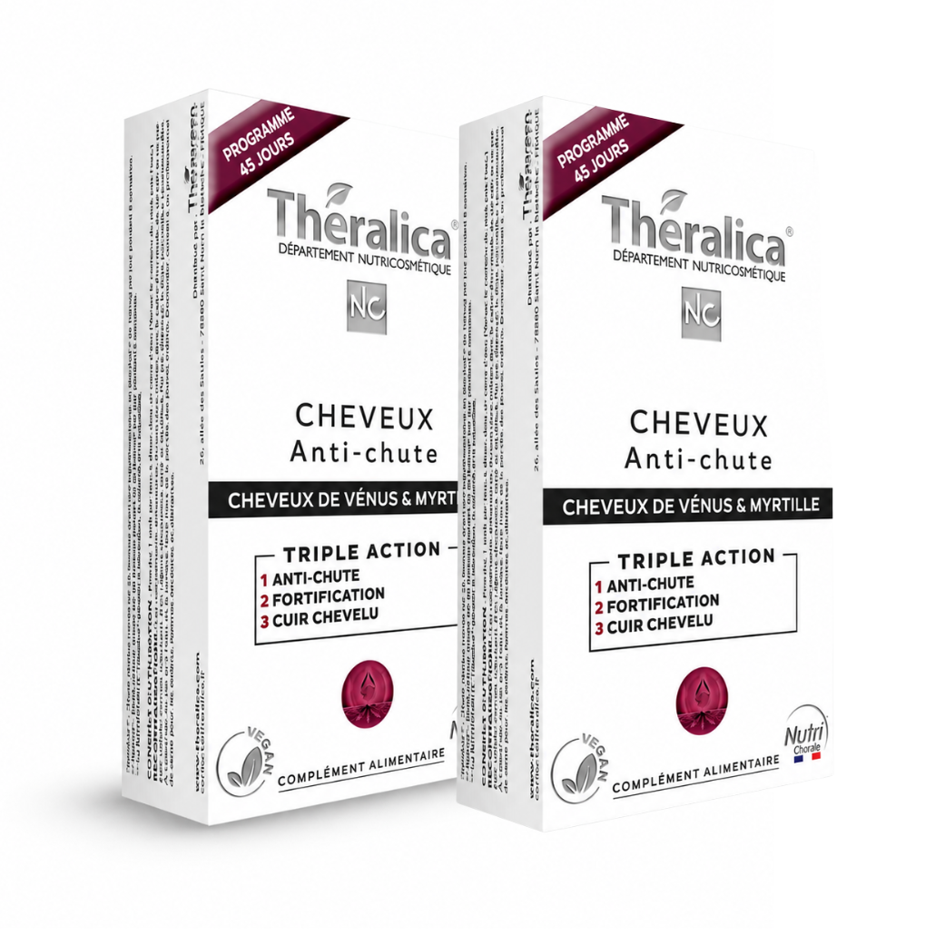 Cheveux Anti-chute Theralica — chute diffuse saisonnière cheveux renforcés — 45 gélules