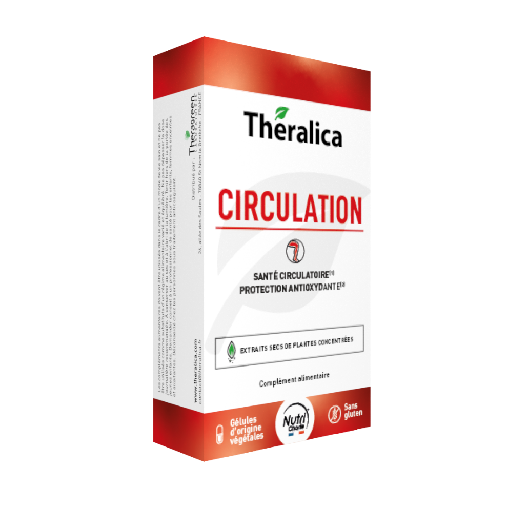 Circulation Theralica — complément alimentaire circulation sanguine et jambes légères — 30 gélules