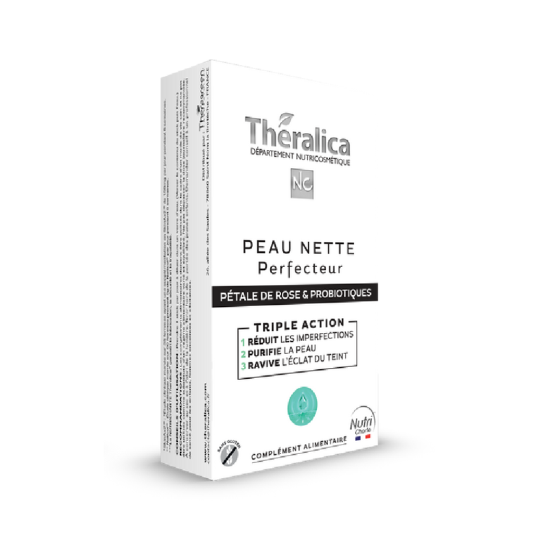 Peau Nette Perfecteur Theralica avec zinc, vitamines, ortie et probiotiques