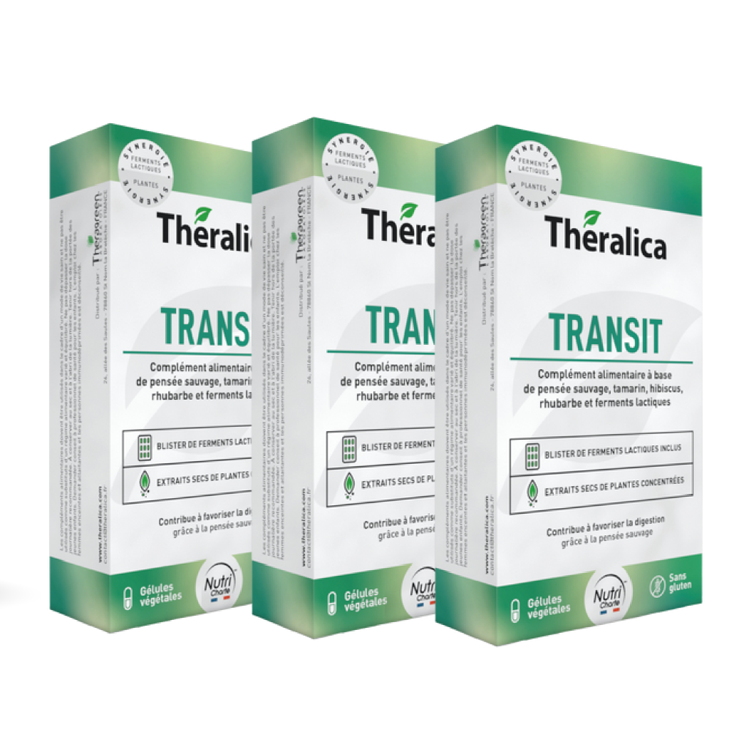 Transit Theralica — formule digestion laboratoire français — 30 gélules
