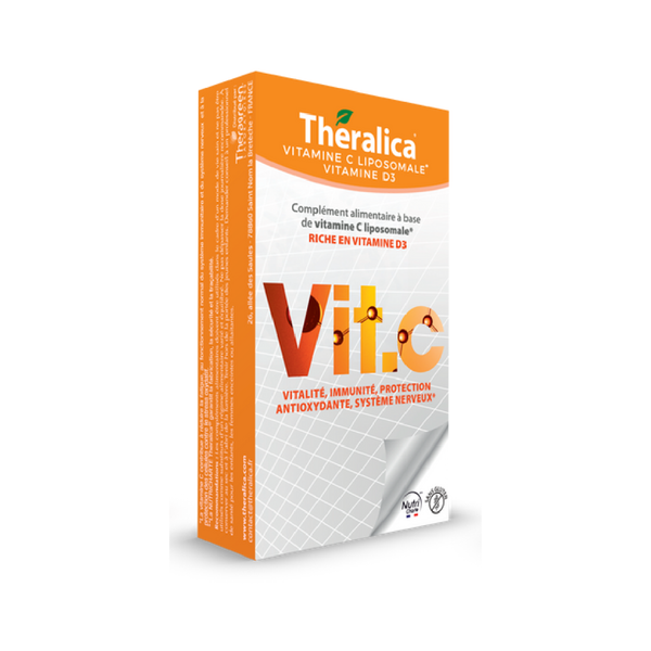 Vitamine C liposomale THERALICA avec coenzyme Q10, complément alimentaire énergie et immunité