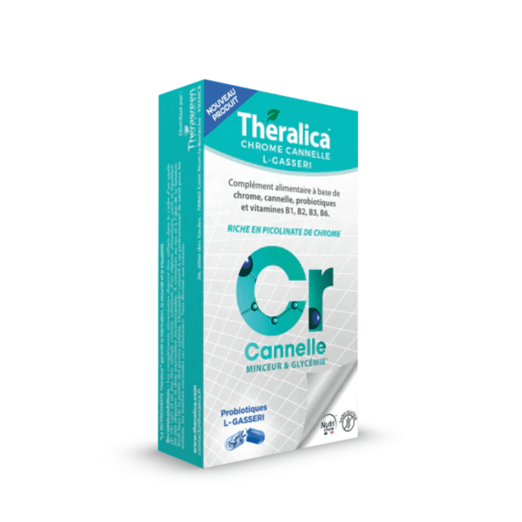 Complément alimentaire Chrome CR Cannelle Theralica pour minimiser les grignotages