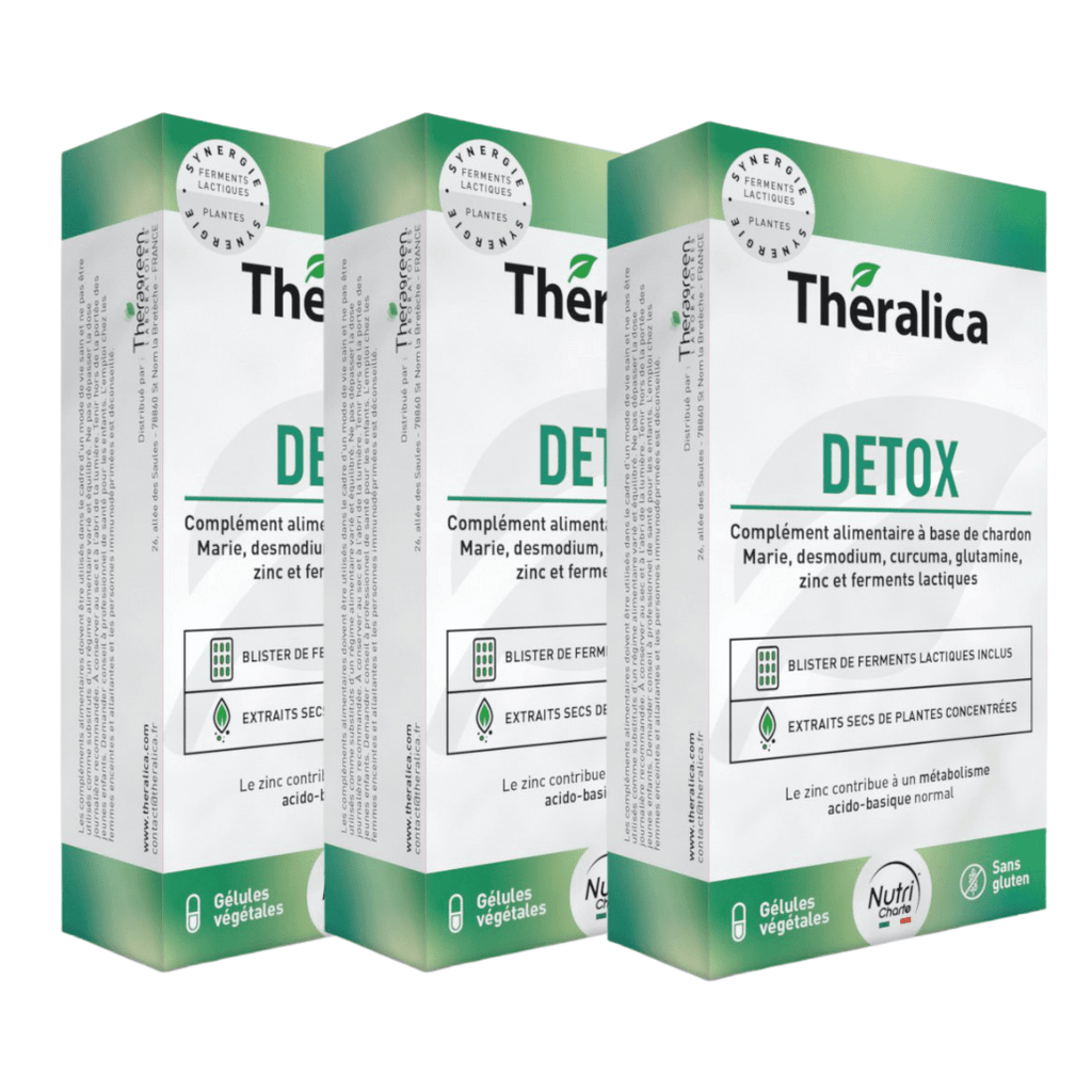 Detox Theralica — composition actifs naturels détoxifiants — 45 gélules