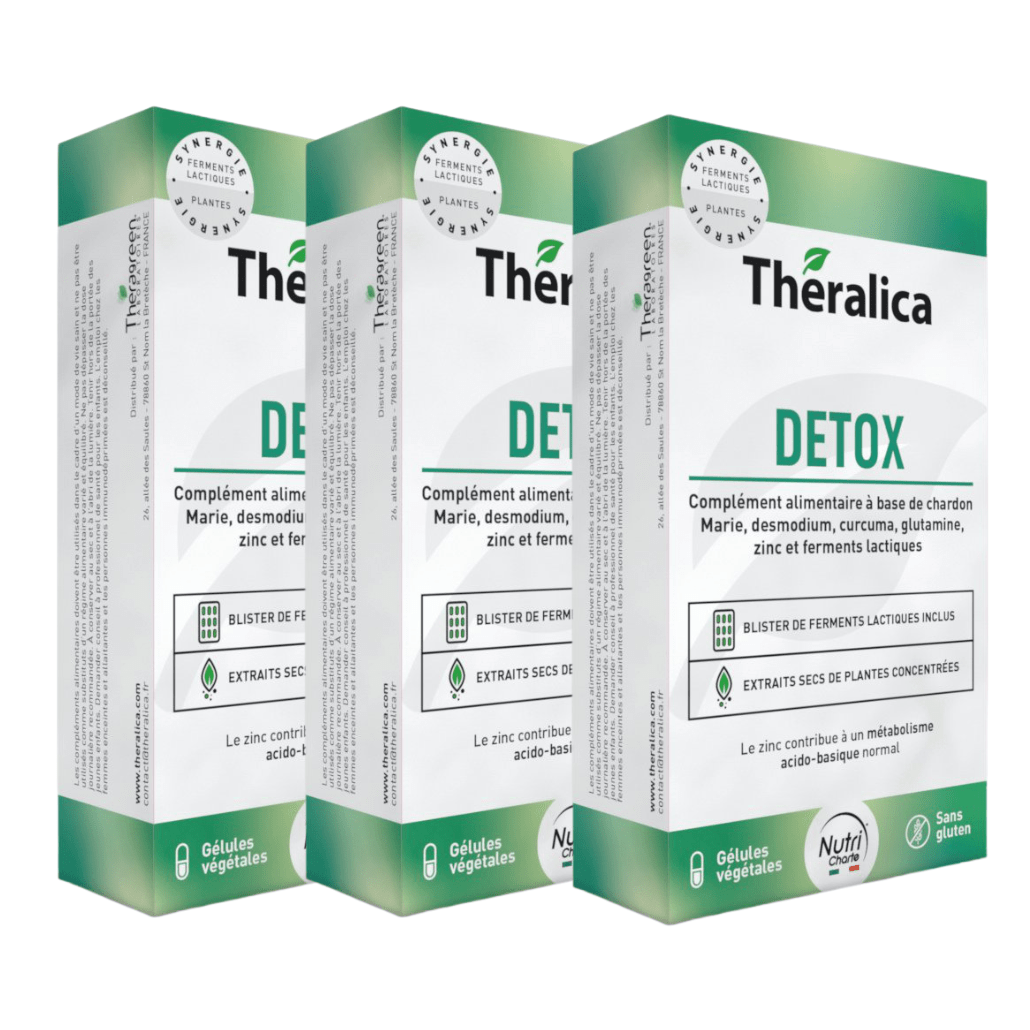Detox Theralica — composition actifs naturels détoxifiants — 45 gélules