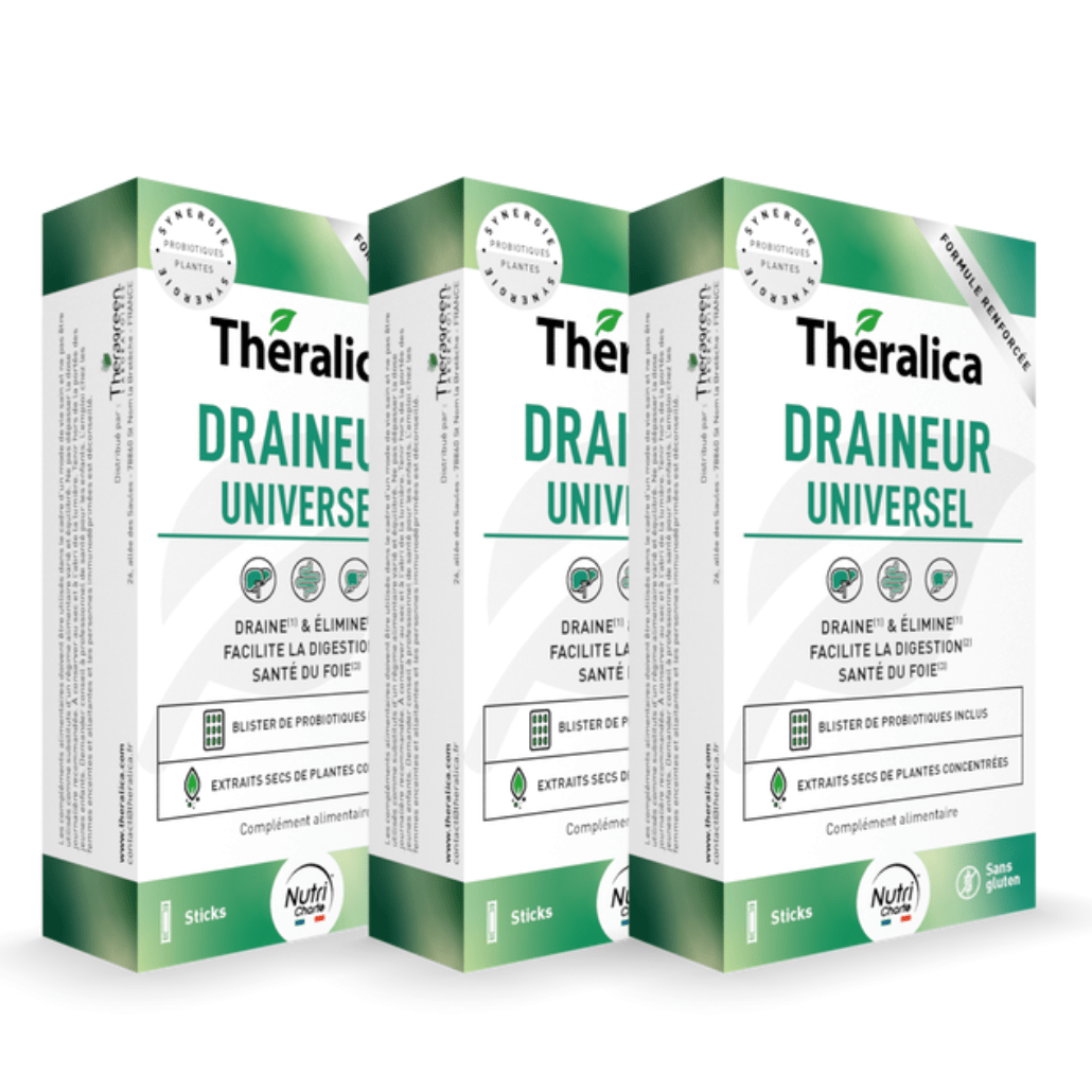 Draineur universel -15 sticks et 15 gélules - Theralica