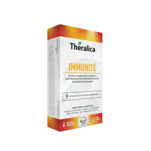 Complément alimentaire Immunité Theralica aux vitamines C, D et zinc