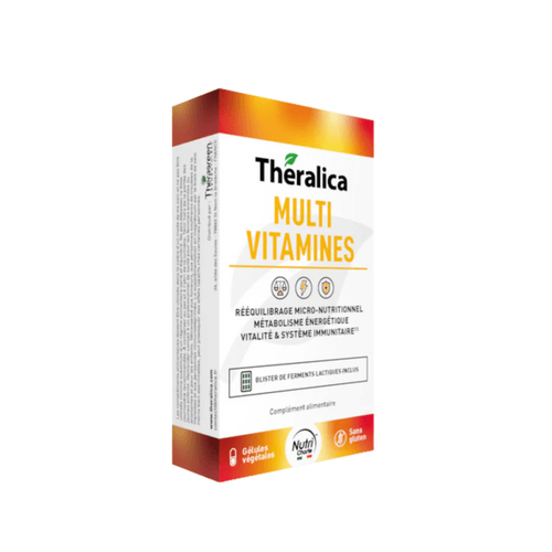 Boîte de multivitamines Theralica aux vitamines et minéraux essentiels