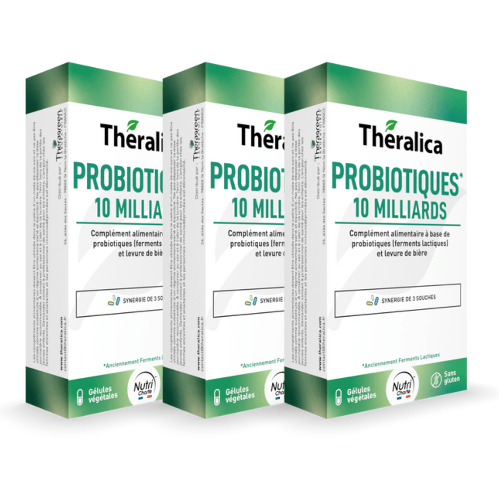 Probiotiques 10 milliards - 30 gélules - Theralica